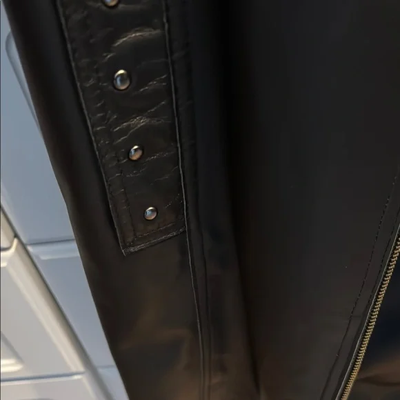 Nicola Berti Ruffled Black Women's Jacket/Coat - Picture 4 of 11